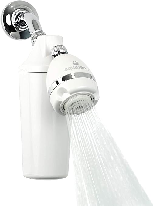 Aquasana Shower Filter for Hair & Skin | Reduces 90% of Chlorine | Shower Head by Aquasana