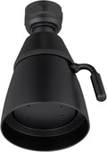 APLusee Matte Black High Flow Replacement Shower Head, Metal Brass Flexible Bathroom Shower Sprayer