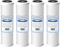 IPW Industries Inc. | 4-Pack WaterPur (CCI-10-CLW) Activated Carbon/Carbon Block Filter for Reverse Osmosis Water Filter Replacement & Water Purifier