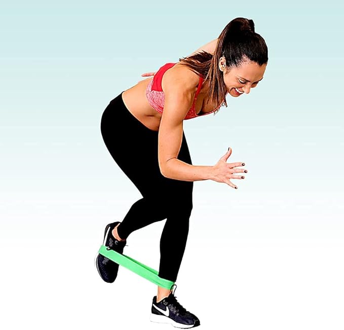 Beachbody Resistance Bands for Booty and Thigh Workouts, Unisex Strength Workout Exercise Loops for Women & Men, Light, Medium & Heavy Resistance Levels, 12 Inch, 3 Pack-FlexoryFit