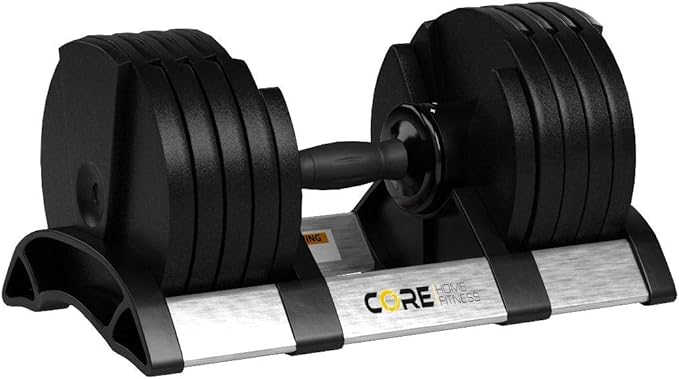 Core Fitness® Adjustable Dumbbell Weight Set by Affordable Dumbbells-FlexoryFit