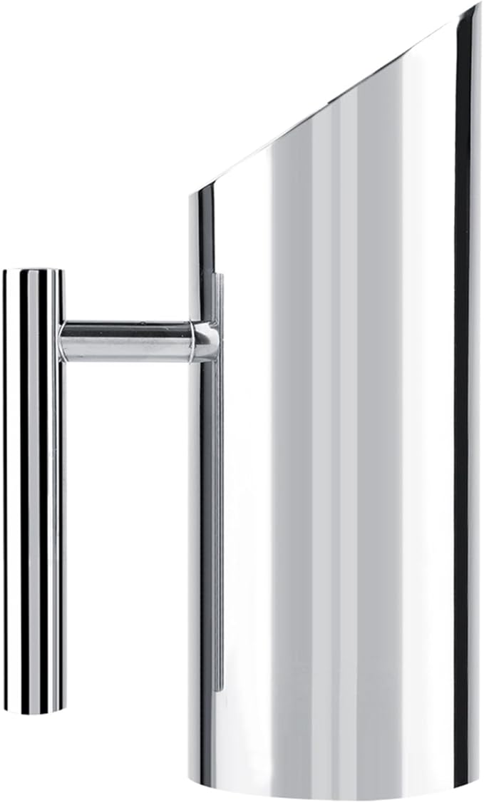 Stainless Steel Water Pitcher Jug with Ice Guard - 1L Cold Drinking Water Carafe with Handle for Home & Hotel