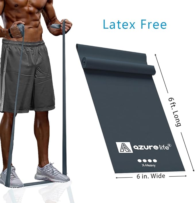 Professional 8 Yards Bulk Resistance Bands Rolls or 5,6,7 ft. Long Non-Latex Elastic Exercise Bands, Stretch Bands for PT, Yoga, Pilates, Rehab, at-Home or The Gym Workouts-FlexoryFit