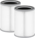 Nispira 3-in-1 True HEPA with Activated Charcoal Replacement Filters, Compatible with TOPPIN TPAP001 Air Purifier Comfy Air C2, 2-Packs