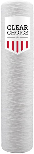 Clear Choice Sediment Water Filter 1 Micron 20 x 4.50" Water Filter Cartridge Replacement 20 inch RO System 355213-45 WP1BB97P, 1-Pk