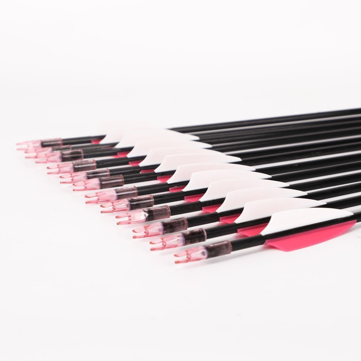 LWANO 28" Fiberglass Arrows - Archery Practice Target Arrows with Blunt Tips Durable Shaft for Youth Kids Children Beginners on Recurve&Long Bows(Pack of 12)