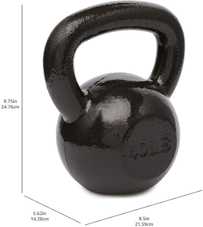 Amazon Basics Cast Iron Kettlebell-FlexoryFit