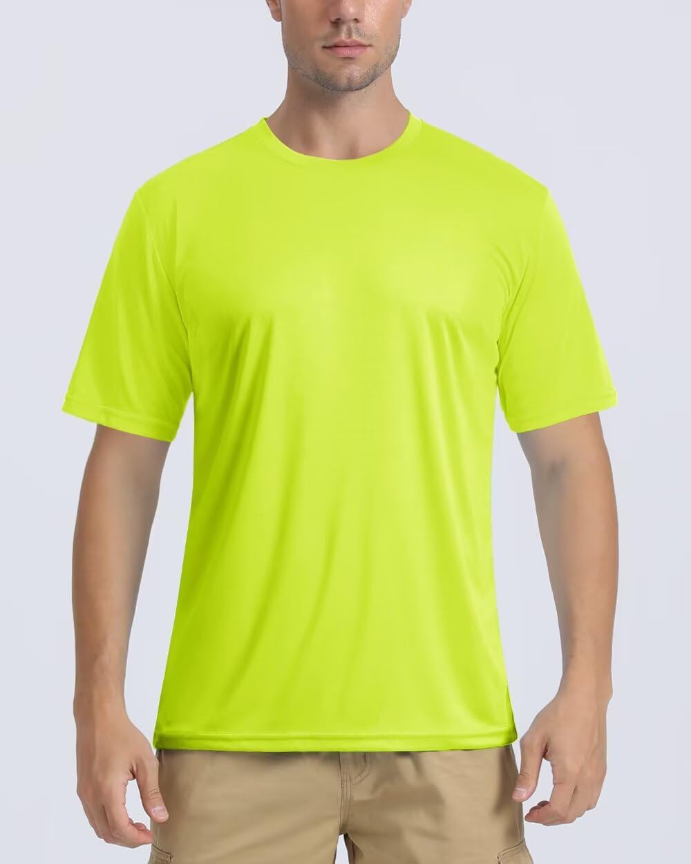 Boladeci Men's Swim Shirt Short Sleeve UPF 50+ Sun Protection SPF UV Moisture Wicking Lightweight Quick Dry Rash Guard