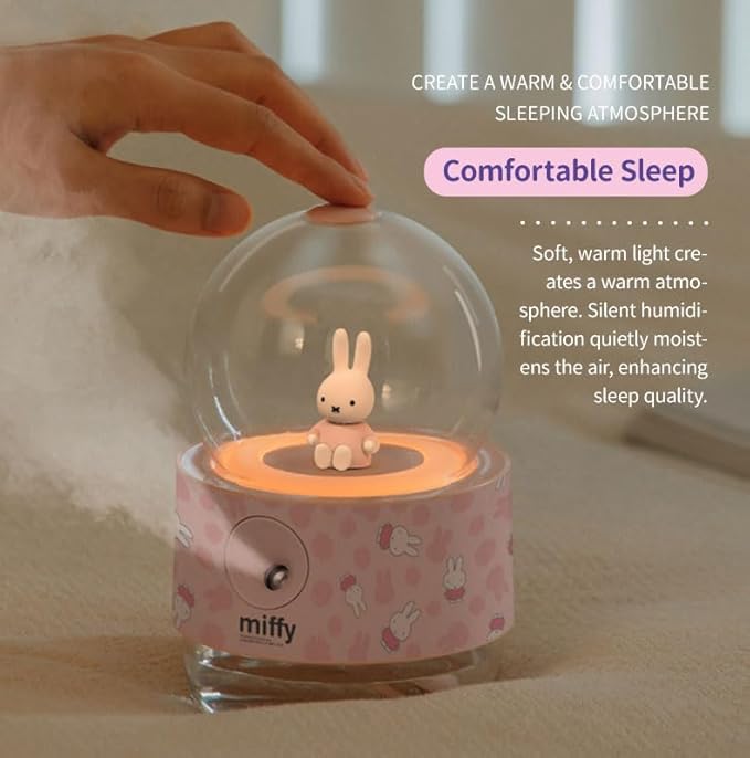 Miffy Crystal Ball Mist Humidifier - Romantic Gift Choice-(White Blue)