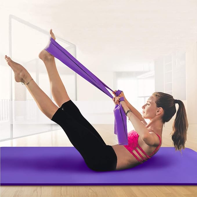 Resistance Bands, Elastic Exercise Bands for Working Out, Physical Therapy, Recovery, Yoga, Pilates, Strength Training-FlexoryFit