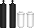 AQUACREST NSF/ANSI 42&372 Standard Water Filter, Replacement for Berkey® Gravity Water Filter System, Berkey® BB9-2® Black Filters & PF-2® Fluoride Filters