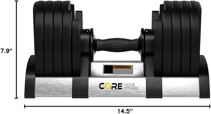 Core Fitness® Adjustable Dumbbell Weight Set by Affordable Dumbbells-FlexoryFit
