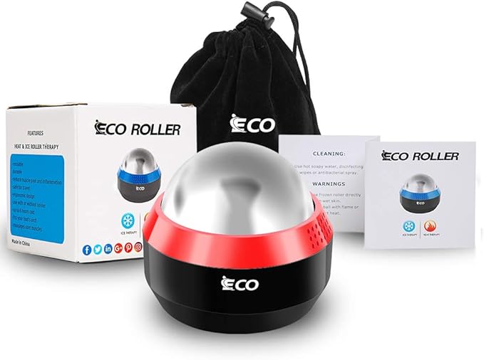 iECO Cryosphere Cold Massage Roller Ball - Massage Ball for Cold & Heat Relief, Myofascial Release, Trigger Point Therapy, Muscle Knots - Deep Tissue Ice Massager-FlexoryFit