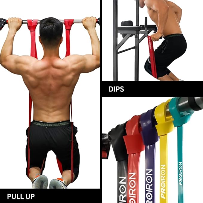 PROIRON Resistance Bands,Pull Up Assistance Bands,Exercise Workout Band for Men & Women,Thick Heavy Duty Resistance Band Set for Working Out,Stretching, Physical Therapy-FlexoryFit