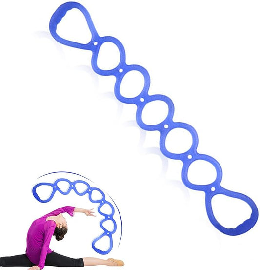 7 Ring Stretch Resistance Exercise Band, BetterJonny Workout Bands Yoga Stretching，Foot, Leg and Arm Exerciser for Home or Fitness Center Workout Walking Exercise-FlexoryFit