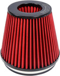 Kyostar 6" 152mm High Flow Inlet Cold Air Intake Cone Replacement Dry Air Filter Red