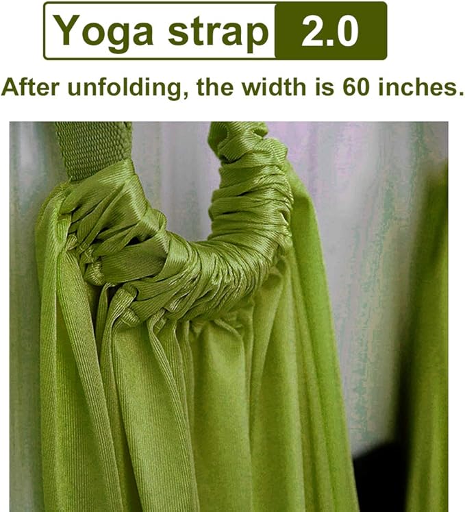 TOCO FREIDO Waist Back Leg Stretch Strap/Yoga Fitness Band, Leg Stretching Assist Trainer, Yoga Stretcher, Back Bend Split Inversion Strap for Fitness, Dance, Ballet, Gymnastics-FlexoryFit