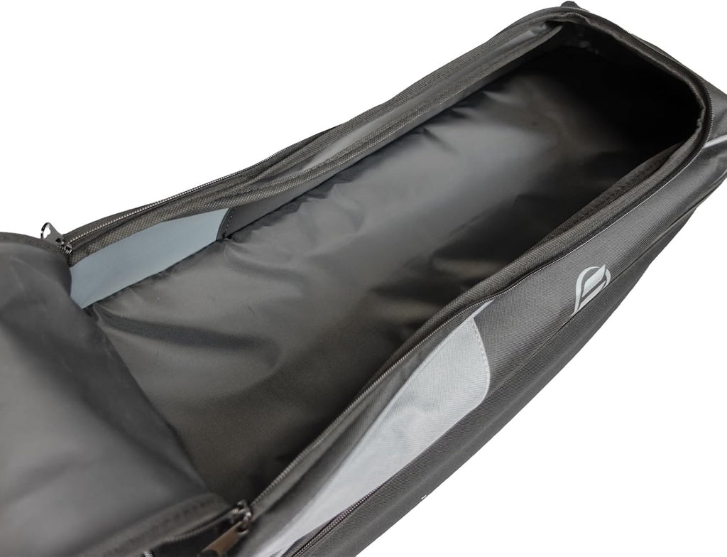 ELITE Basic Triple Roller Black Bowling Bag - 3 Ball Roller, Fits 2 Pairs of Size 15 Shoes, Air Travel-Friendly