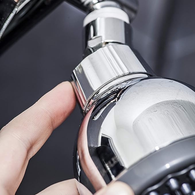 AquaBliss TurboSpa 3 Inch High Pressure Shower Head w/Flow Restrictor Melts Stress into Bliss at Full Power. 42 Nozzle Wide Spray High Flow Showerhead Drenches You Fast, No Dry Spots Guaranteed