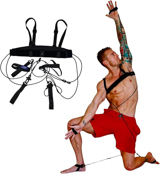 TYE4® and TYE4X™ - Pilates Wearable Resistance/Assistance; Total Body Exercise; Core Strengthening, Portable, Home Gym, Pilates, Yoga, Barre, Posture, Stretching, Balance-FlexoryFit