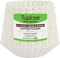Tupkee Coffee Filters 8-12 Cups - 700 Count, Basket Style, White Paper, Chlorine Free Coffee Filter, Made in the USA