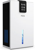 Dehumidifier, Dehumidifiers for Home, 98 OZ Water Tank, (1000 sq.ft) Quiet Dehumidifier for Basement Bedroom Bathroom with Humidity Display, Auto Shut Off, Relaxing 7 Color Ambient Light(White)