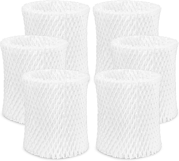 6 Pack Humidifier Replacement Filter for Canopy Bedside and Nursery Humidifier, Natural Wood Pulp & Paper Material, Humidifier Wicking Filter Lasts 6 Weeks