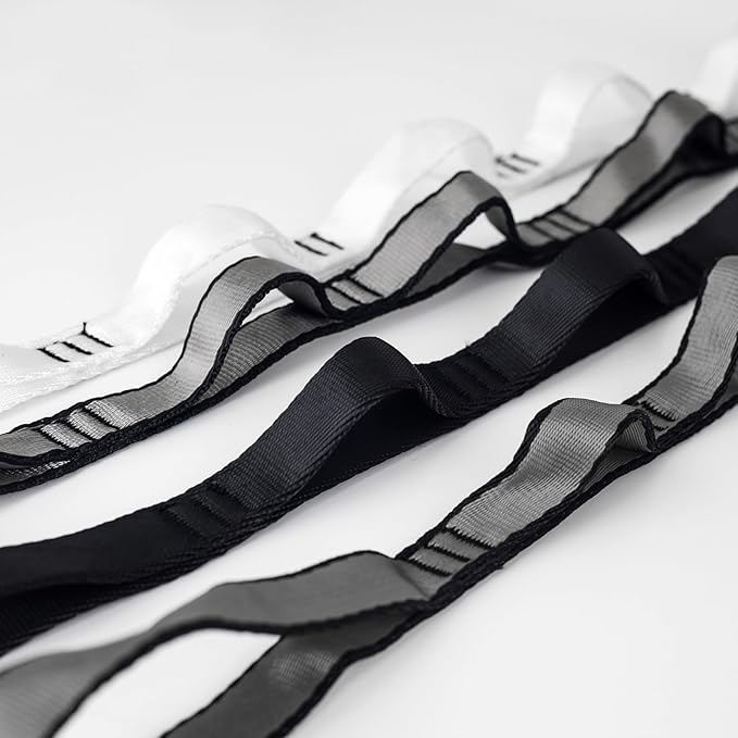 10PCS Nylon Daisy Chain Straps 23 KN for Aerial Yoga Hammock Swing Adjustable Aerial Silk Extender Hanging Rope for Aerial Yoga Belts 3.6FT 5.9FT Long-FlexoryFit
