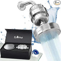 Filtered Shower Head | Shower Head with Filters | Filtro para Ducha de Baño | High Pressure Shower Head Hair and Skin Accesory to Enhance Beauty and Care Routine | Hard water filter showerhead