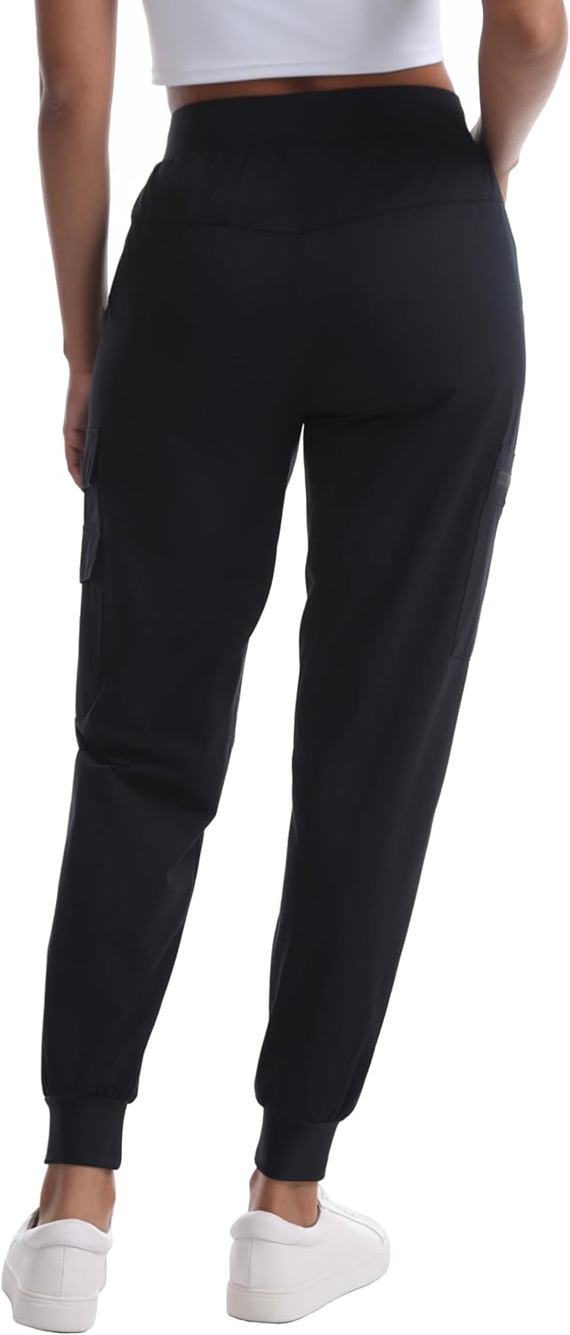 Women's Hiking Pants with Pockets - Travel Lounge Outdoor Quick Drying Lightweight Water Resistant Joggers