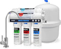 FS-TFC 5-Stage Reverse Osmosis Water Filtration System 100GPD Fast Flow Plus Extra 4 Filter for Free (FS-RO-100G-A)