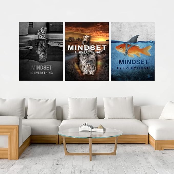 Success Wall Painting Inspirational Wall Art Office Wall Decor Motivational Wall Art Canvas Black Poster Positive Inspirational Framed Artwork Prints Picture for Living Room Office [60''W x 28''H]-FlexoryFit