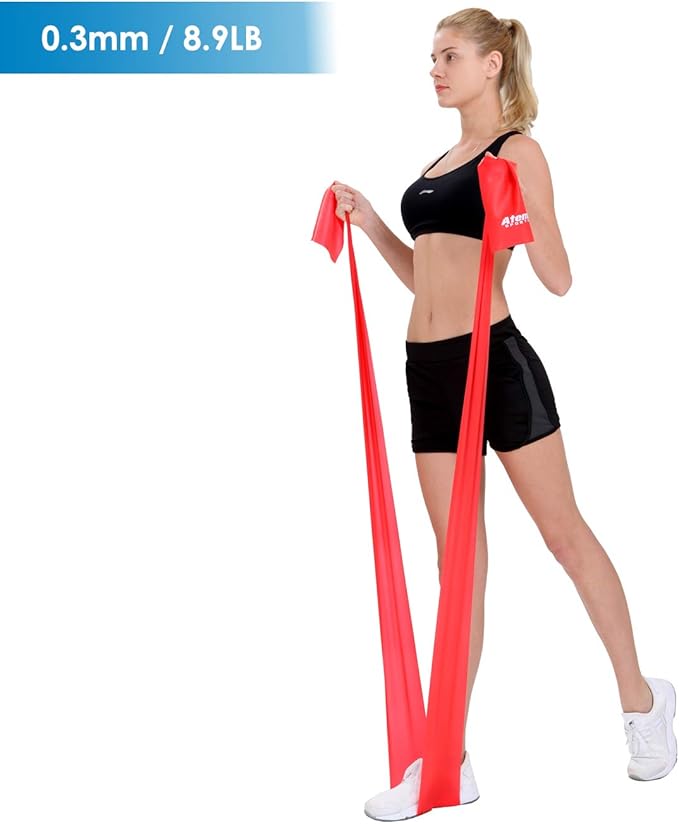 Exercise Bands for Physical Therapy | Resistance Band for Fitness, Yoga, Pilates | Long Resistance Bands for Working Out | Elastic Band for Exercise | Stretch Band-FlexoryFit