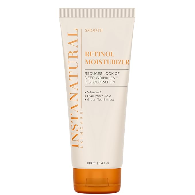 InstaNatural Retinol Moisturizer Nighttime Face Moisturizing Cream, Brightens and Reduces Signs of Aging, Wrinkles, Lines and Discoloration, with Vitamin C and Hyaluronic Acid, 3.4 Fl Oz-FlexoryFit