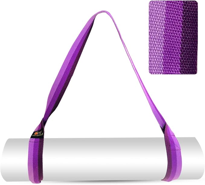 Yoga Mat Carrier Strap | Adjustable Mat Holder Sling for Carrying Mats | Thick & Comfy Texture | Yoga Mat Strap-FlexoryFit