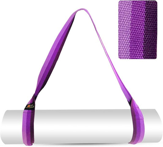Yoga Mat Carrier Strap | Adjustable Mat Holder Sling for Carrying Mats | Thick & Comfy Texture | Yoga Mat Strap-FlexoryFit