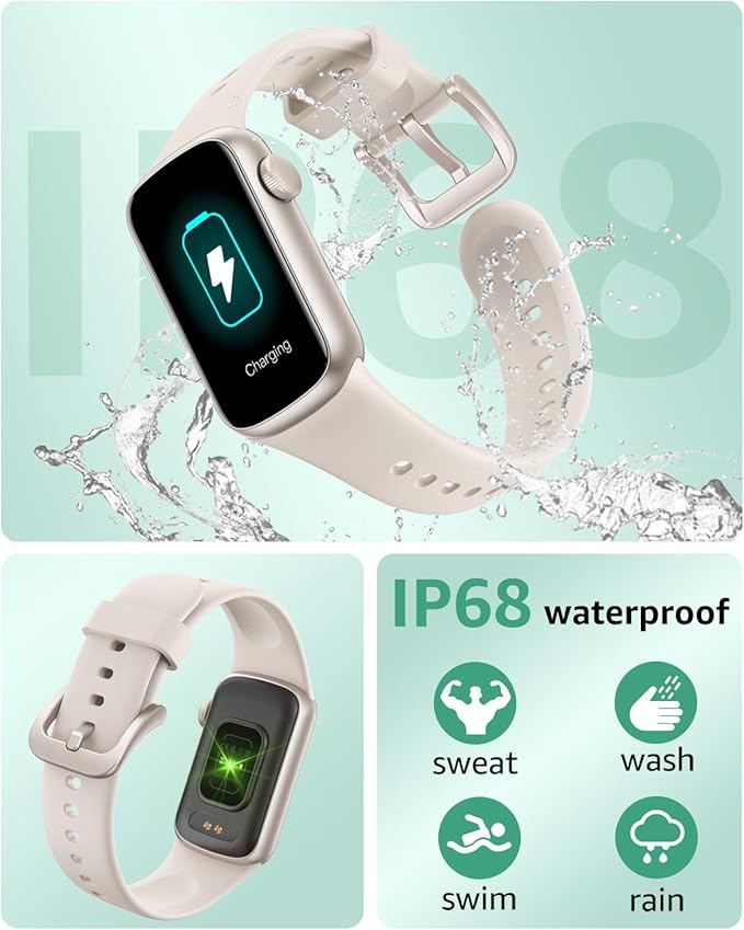 IMFRCHCS Fitness Tracker,Smart Watch with 1.47" Touch Display,137+Sport Modes Fitness Watch with Heart Rate Sleep Monitor, Step Counter,IP68 Waterproof Activity Trackers for Women Men-FlexoryFit