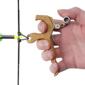 LWANO Archery Compound Bow Release Aids Trigger 3-4 Finger Adjustable Wristband Thumb Arrow Release Aids for Adults Youth Hunting Shooting Training Accessories