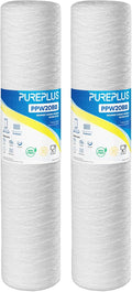 PUREPLUS 5 Micron 4.5" x 20" Whole House String Wound Sediment Filter by PUREPLUS