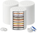 3 Pack Shower Filter Replacement Cartridge, 20 Stage Shower Filter for Hard Water, Compatible with Any Similar Design, Reduces Chemicals & Chlorine, High Output