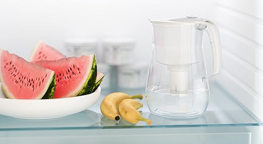 AQUAPHOR Water Filter Pitcher Opal 12 Cup with 1 X B15 Filter - 145 Gallons Long-Life (White)