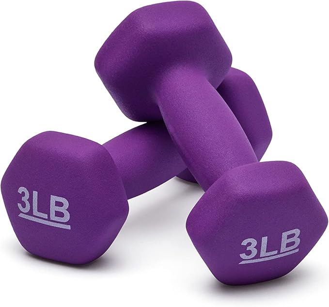 Amazon Basics Neoprene Dumbbell Hand Weights for Exercise and Muscle Toning-FlexoryFit