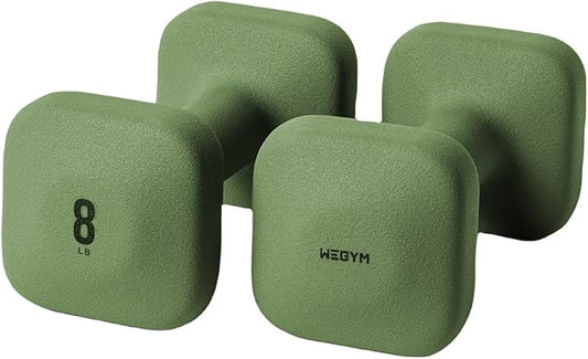 SafeGrip Dumbbells, Anti-Slip, Anti-Roll, Thick Handles, Free Weights, Square Dumbbells for Secure Workouts at Home, Weightlifting, and Personal Training-FlexoryFit