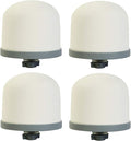 Huining Ceramic Dome Water Filter, Replacement Filter for Water Pre-Filtration Unit Filter Media Replacement 0.15 to 0.5 Micron for Household Water Bucket Filtration System Water Pitcher (4pcs)