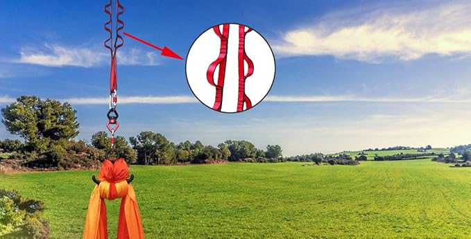 FOSER 2pcs Daisy Chains, Yoga Hammock Extension Strap, Adjustable Nylon Strap Fitness Pilates and Exercise Extend Strap-FlexoryFit