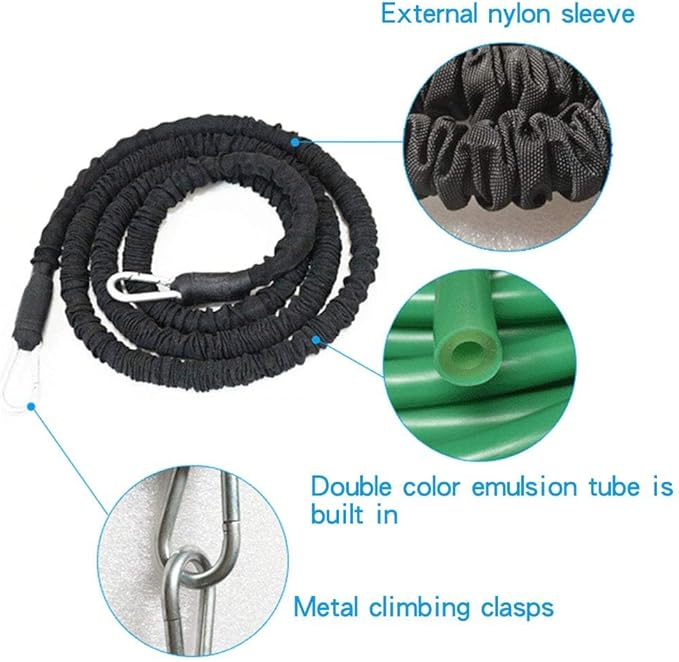 YNXing Resistance Training Rope Explosive Force Bounce Physical Training Resistance Rope Improving Speed, Stamina and Strength-FlexoryFit