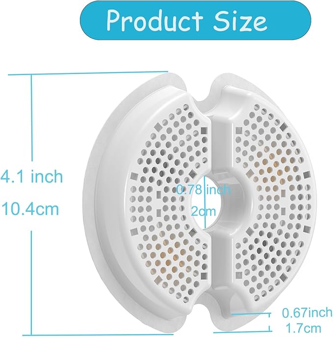 4 Pack Filters for 67oz/2l Cat Water Fountain Filter replacement Compatible with AONBOY & iPettie & Wonder Creature Pet Fountain NEUCOMBBT