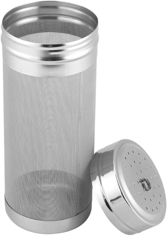 Stainless Steel Mesh Beer Filter, 300 Micron Mesh Homebrew Hops Beer Tea Kettle Brew Filter, Reusable Fine Hop Filter Strainer for Nut Milk Cold Brew Wine Coffee Grain