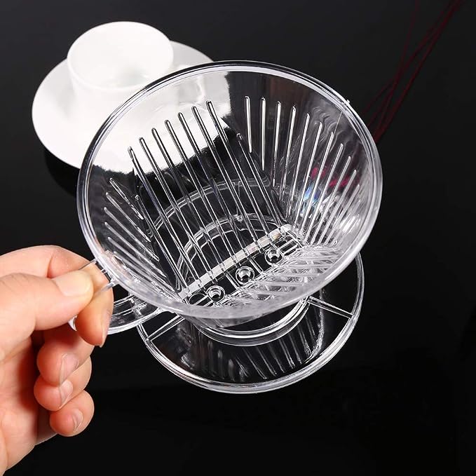 Transparent Reusable Coffee Filters Cone Shaped Portable Coffee Dripper Pure - Image 3