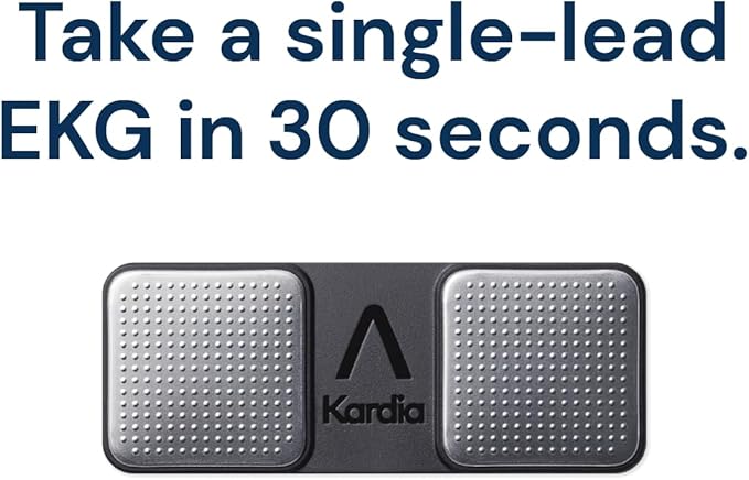 KardiaMobile 1-Lead Personal EKG Monitor – Record at Home – Detects AFib & Irregular Arrhythmias – Easy Results in 30 Seconds – Works w/Most Smartphones-FlexoryFit